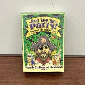 Don't Stop The Party Tropical Drink Playing Cards